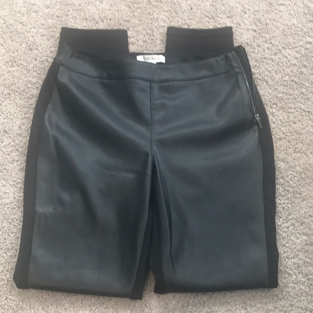 White House Black Market Faux Leather Leggings 6